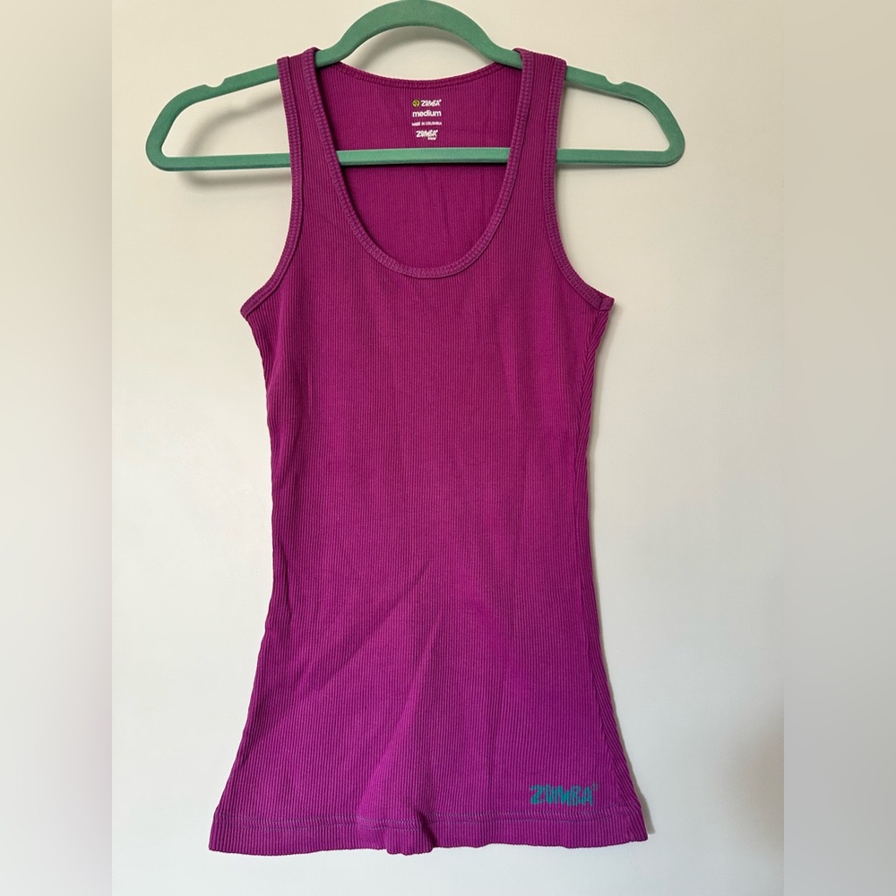 Zumba Fitness Pink Fitted Sleeveless Tank Top